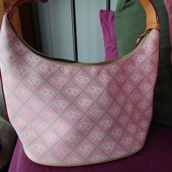 Vintage Dooney & Bourke Pink Bucket Purse - Picture 3 of 16